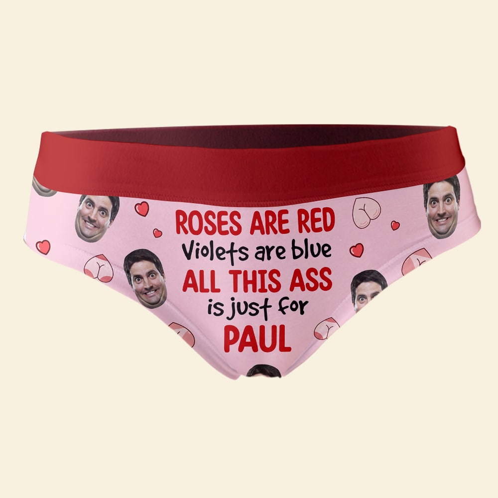 Personalized Gifts For Her Women's Brief All This Ass Is Just For