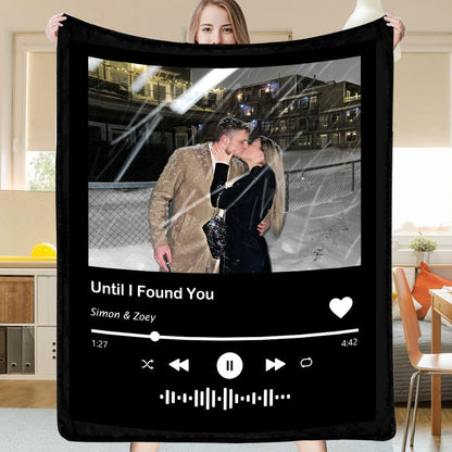 Custom Scannable Music Code Blanket Photo Starlight Blanket