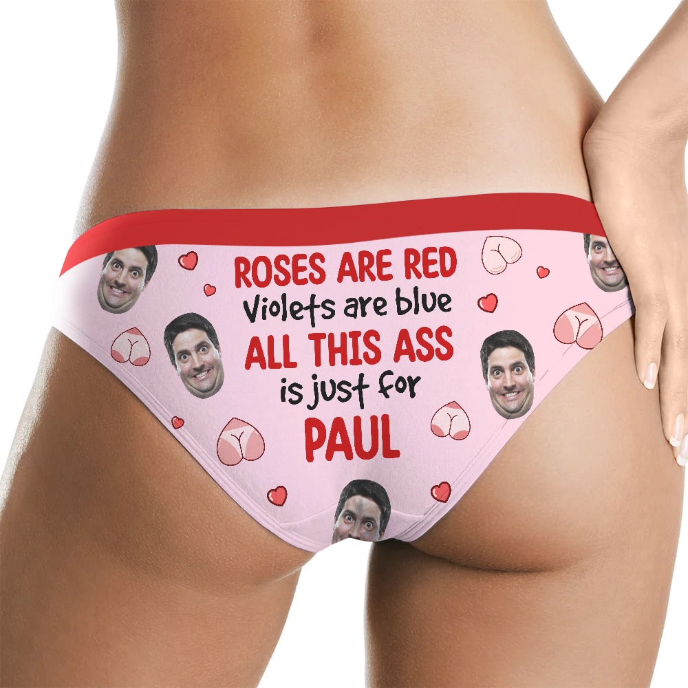 Personalized Gifts For Her Women's Brief All This Ass Is Just For