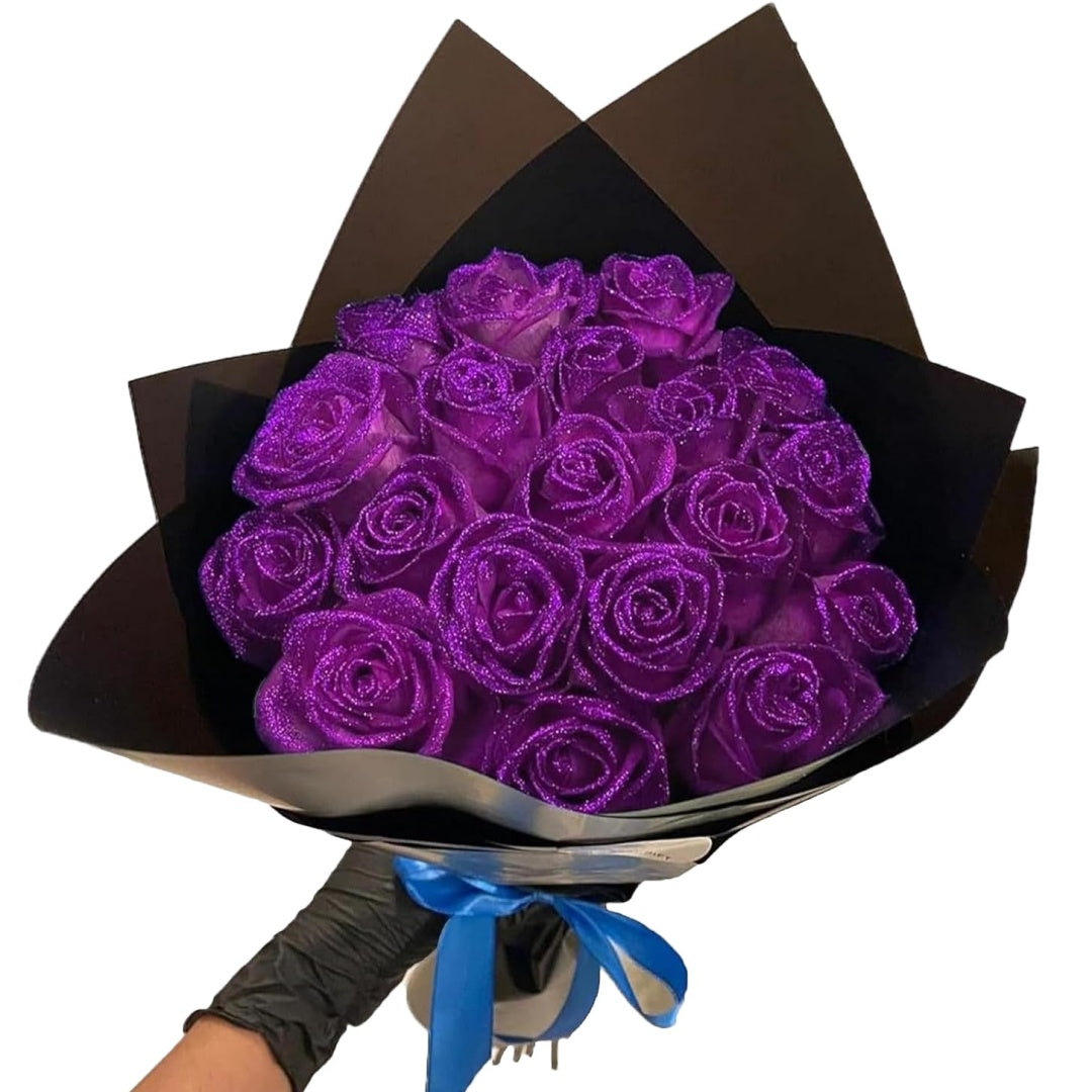 Glitter Rose Bouquet, Valentine's Day Gift🎈