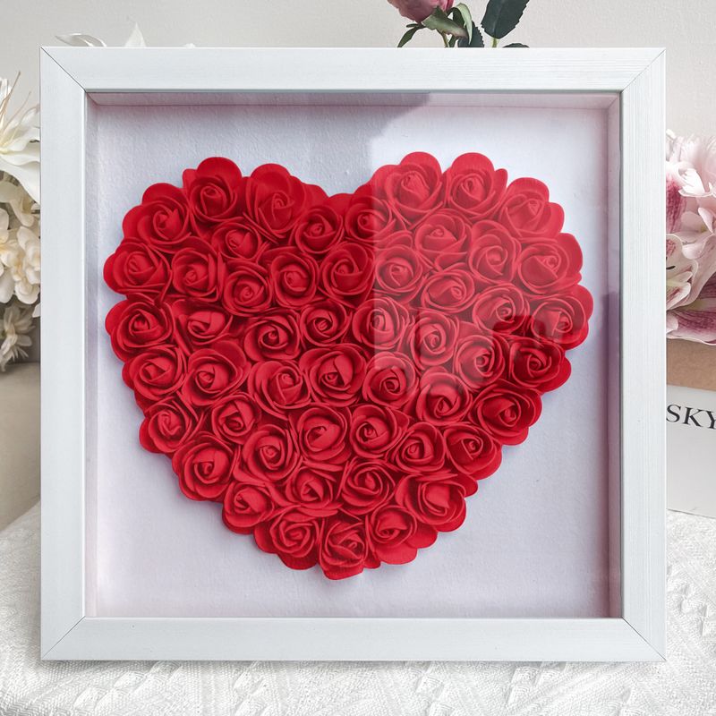 Couple Personalized Flower Shadow Box