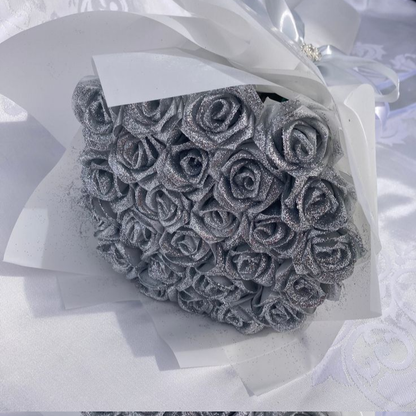 Glitter Rose Bouquet, Valentine's Day Gift🎈