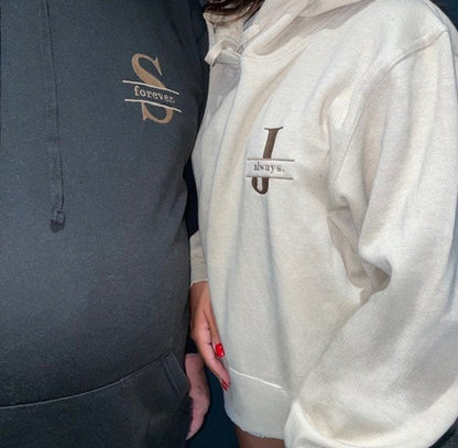 CUSTOM Special Words Anniversary Embroidered Hoodies