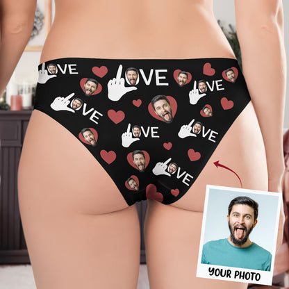 I Love You - Personalized Custom Women's Briefs - Gift For Couple, Girlfriend