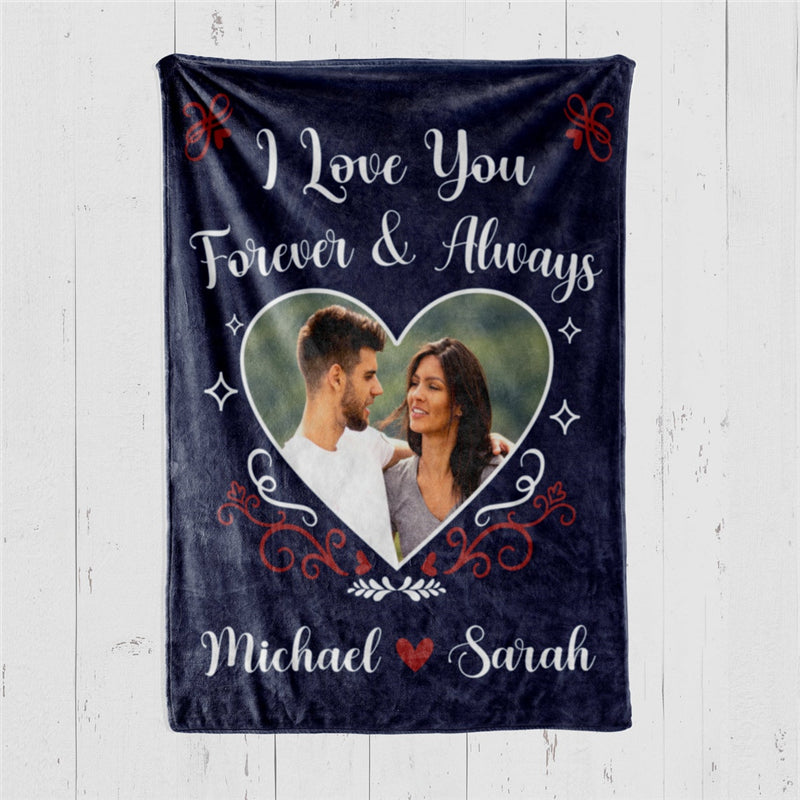 Personalized Couple Photo Blanket