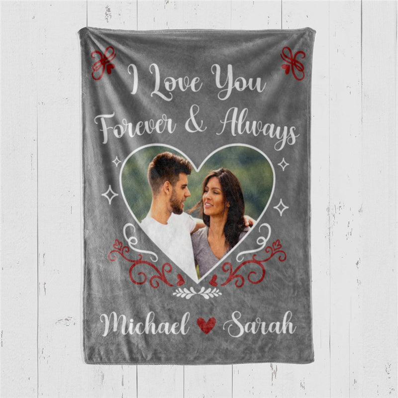 Personalized Couple Photo Blanket