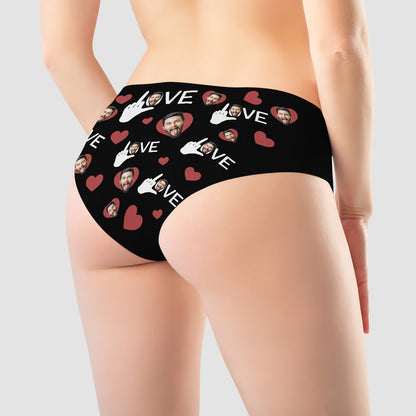 I Love You - Personalized Custom Women's Briefs - Gift For Couple, Girlfriend