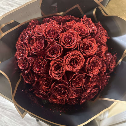Glitter Rose Bouquet, Valentine's Day Gift🎈