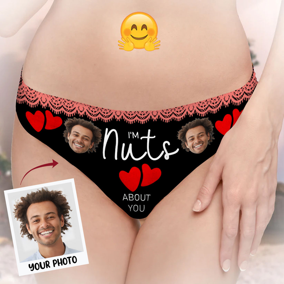 I'm Nuts About You - Personalized Custom Women's Briefs - Gift For Couple, Girlfriend