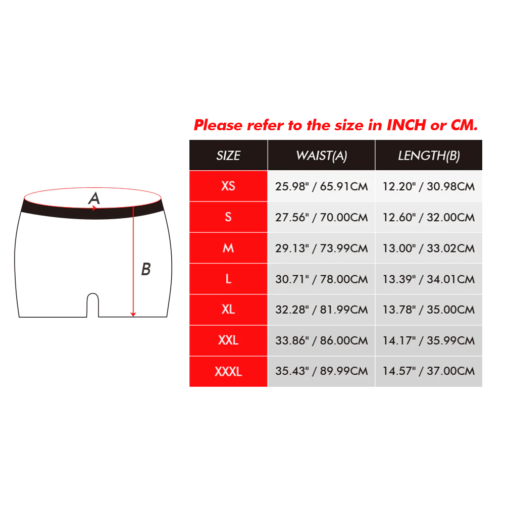 Couple Men's Custom Face Boxer Shorts 3D Online Preview- Kiss