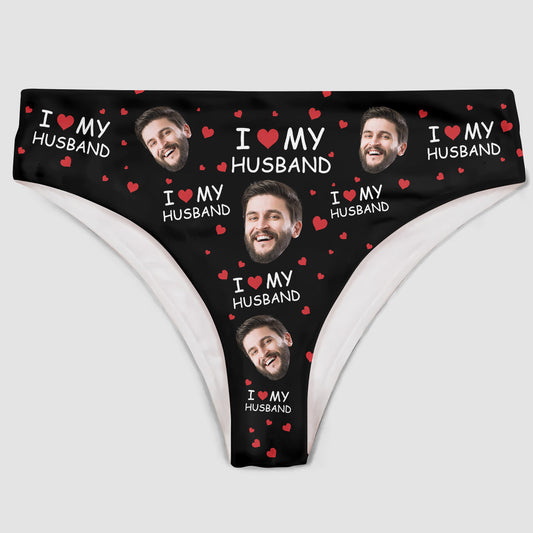 I Love You Custom Photo - Personalized Custom Women's Briefs - Gift For Couple, Girlfriend