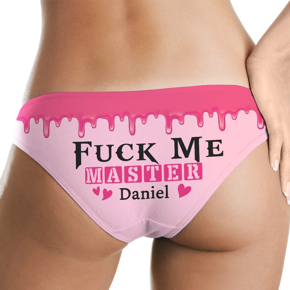 Personalized Gifts For Her Pink Women's Brief Naughty Valentine's Gifts