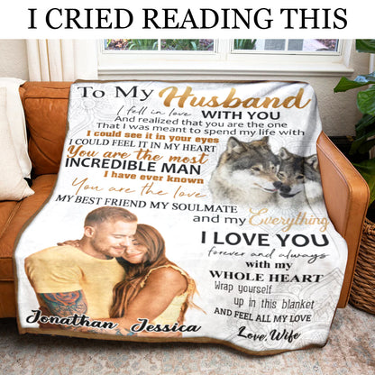 To My Husband You Are The Most Incredible Man, Fleece Blanket