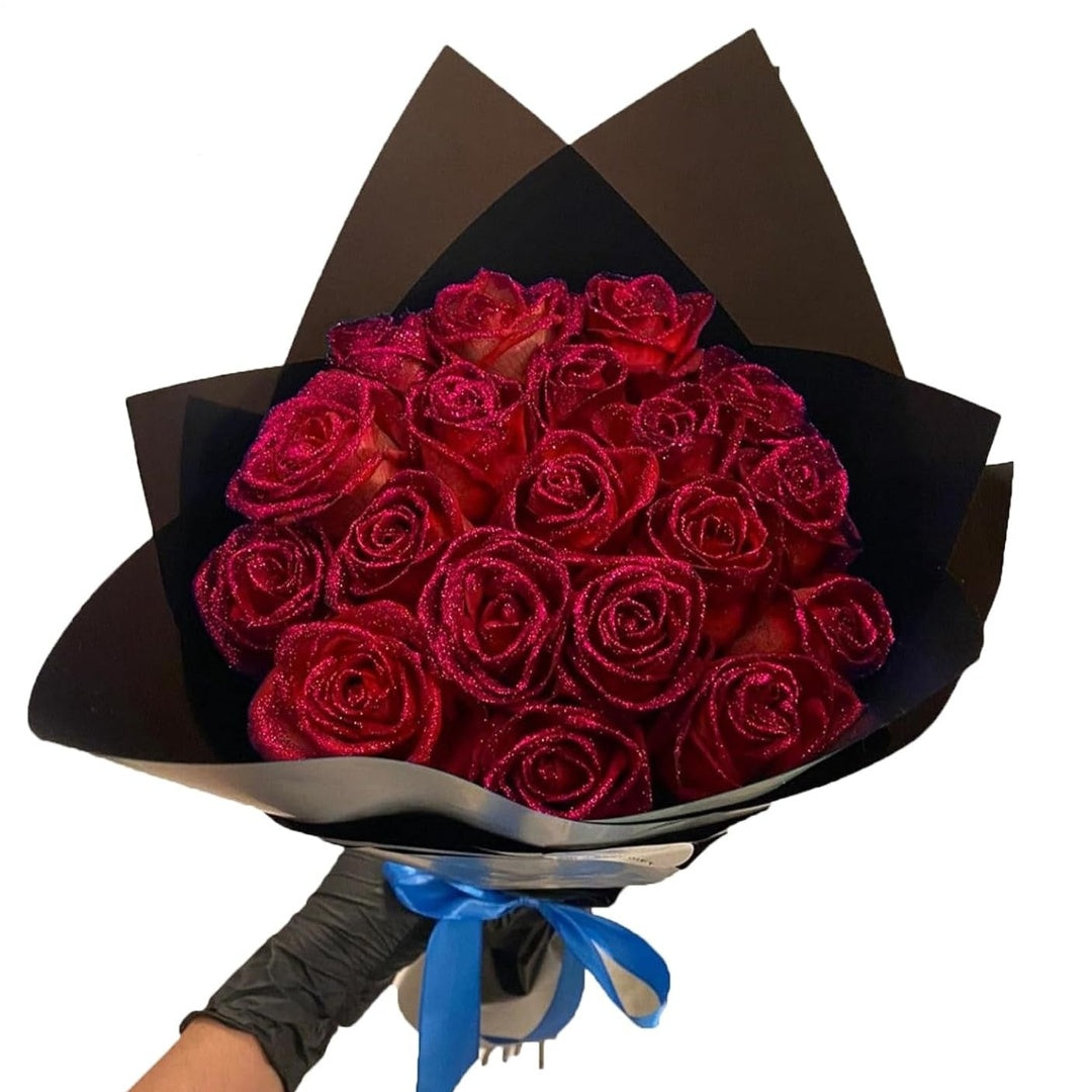 Glitter Rose Bouquet, Valentine's Day Gift🎈