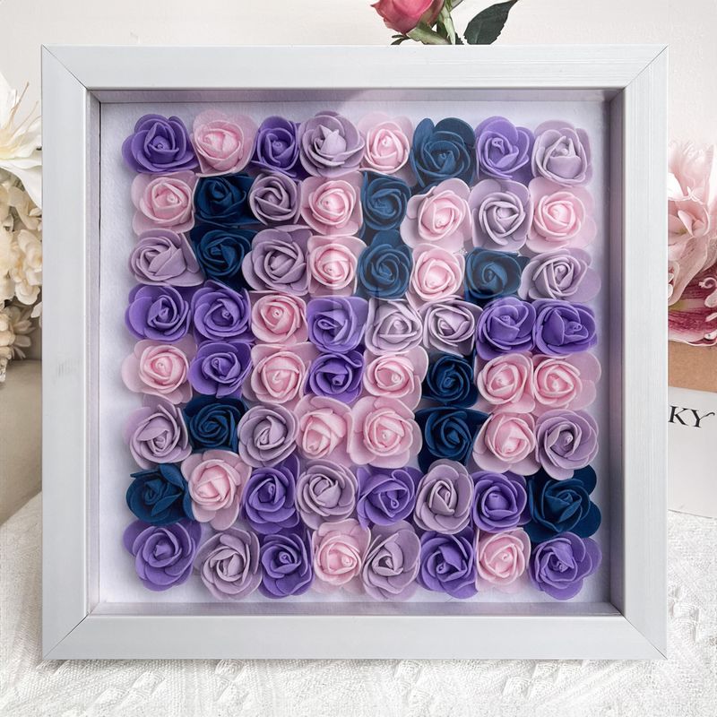 Custom Song Title Couple Gift - Personalized Photo Flower Shadow Box