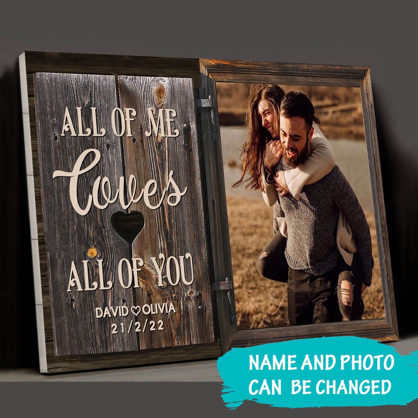 All Of Me Loves All Of You Premium Canvas