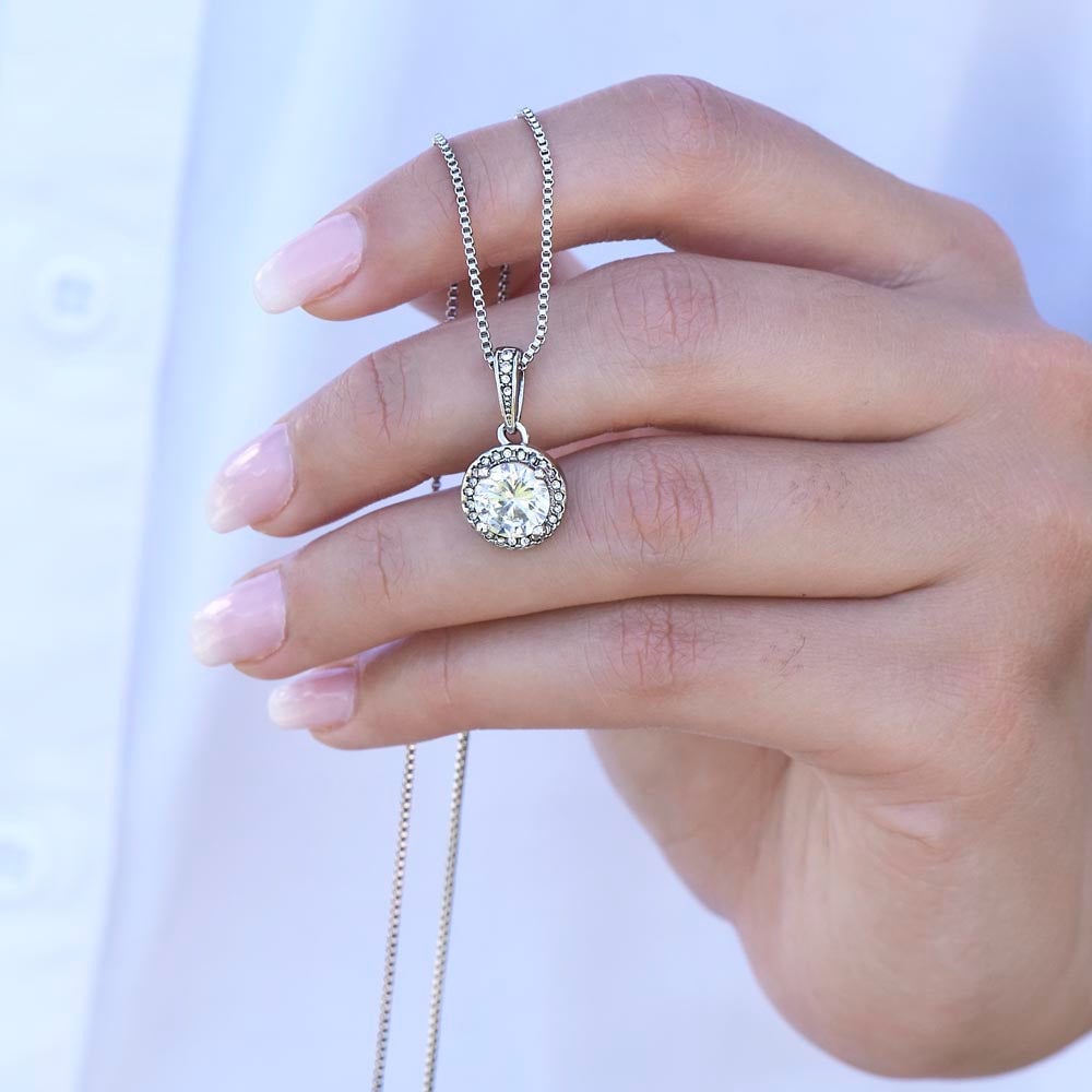 Sterling Silver Necklace - With Real Rose