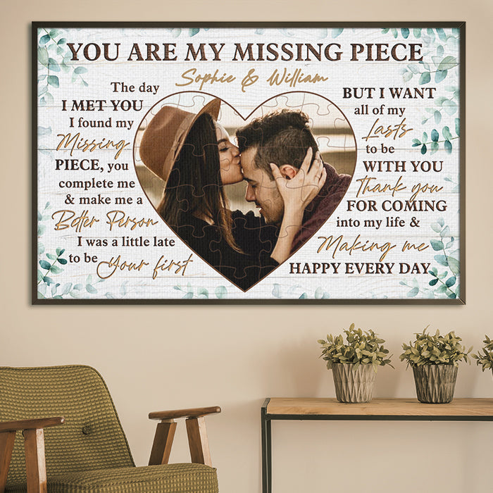 I Want All Of My Lasts To be With You -  Personalized Horizontal Poster