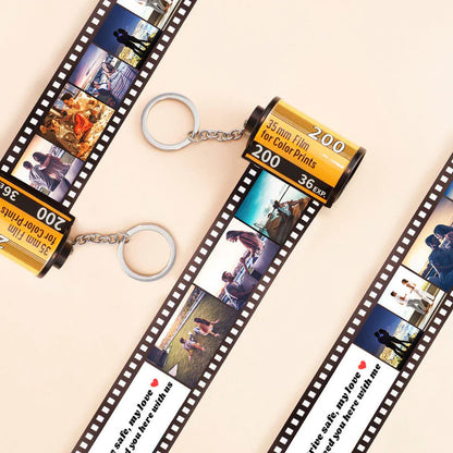 Custom Drive Safe Film Roll Keychain For Your Love