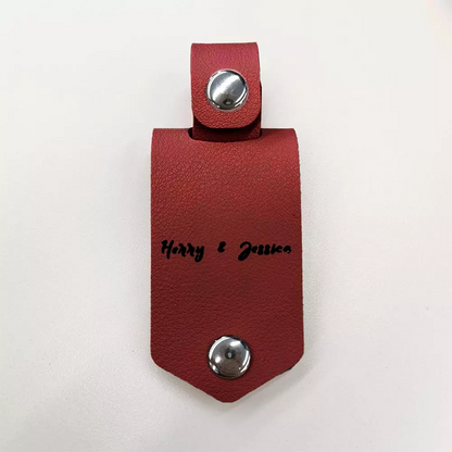 Custom Leather Drive Safe Keychain