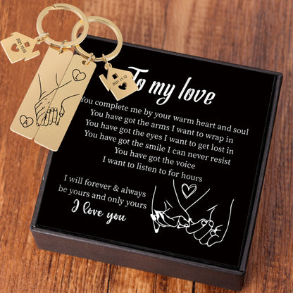 Set Personalized Date Initial Matching Couple Gifts