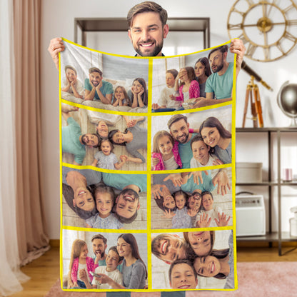 Personalized Collage Photo Blanket Photo Album Blanket Gifts for Lovers