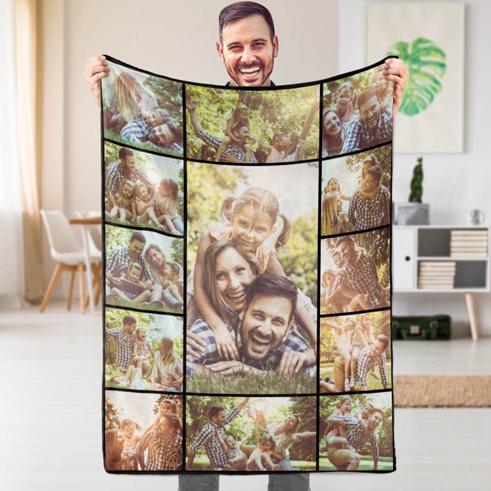 Personalized Collage Photo Blanket Photo Album Blanket Gifts for Lovers