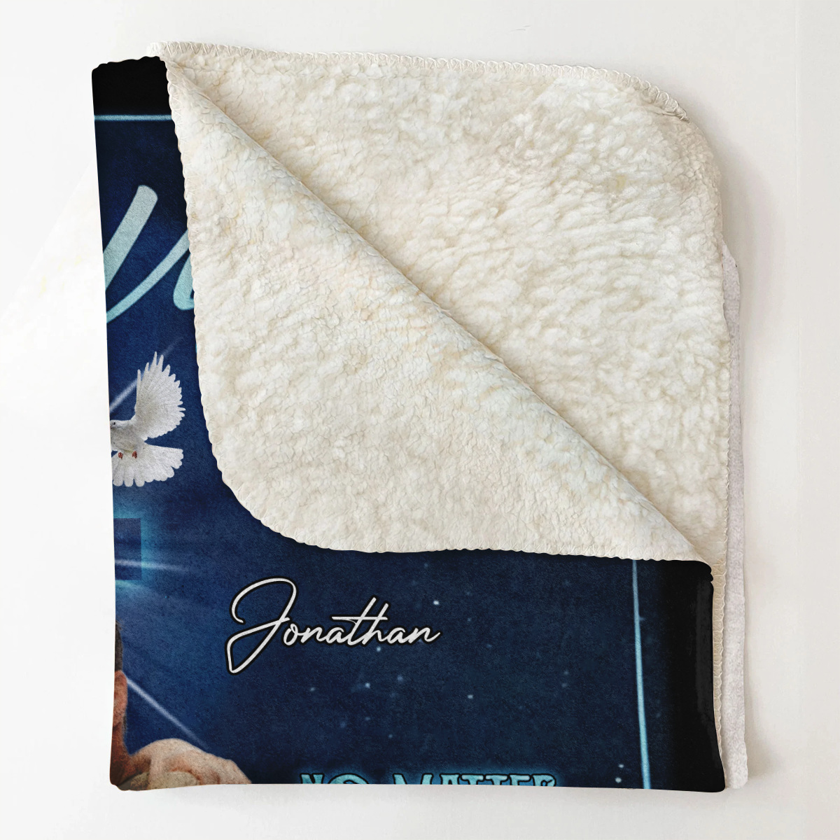 Personalized Blankets With Names And Pictures - To My Wife No Matter How Hard Life May Seem - Husband To Wife