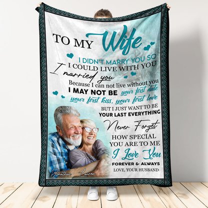 Personalized Photo Blankets - To My Wife How Special You Are To Me