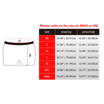 Custom Men Face Photo Boxers Briefs