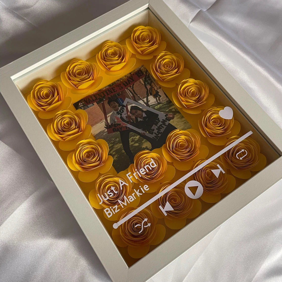 Personalized Flower Shadow Box