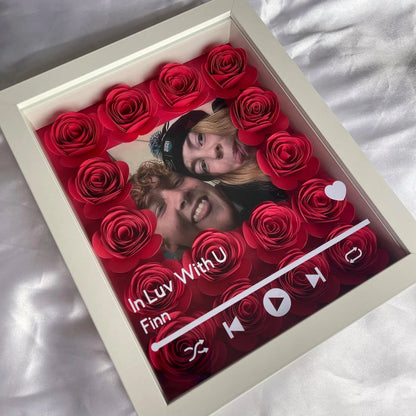 Personalized Flower Shadow Box