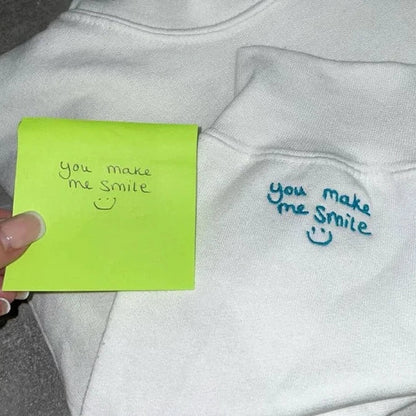 Custom Embroidered Handwriting Hoodie