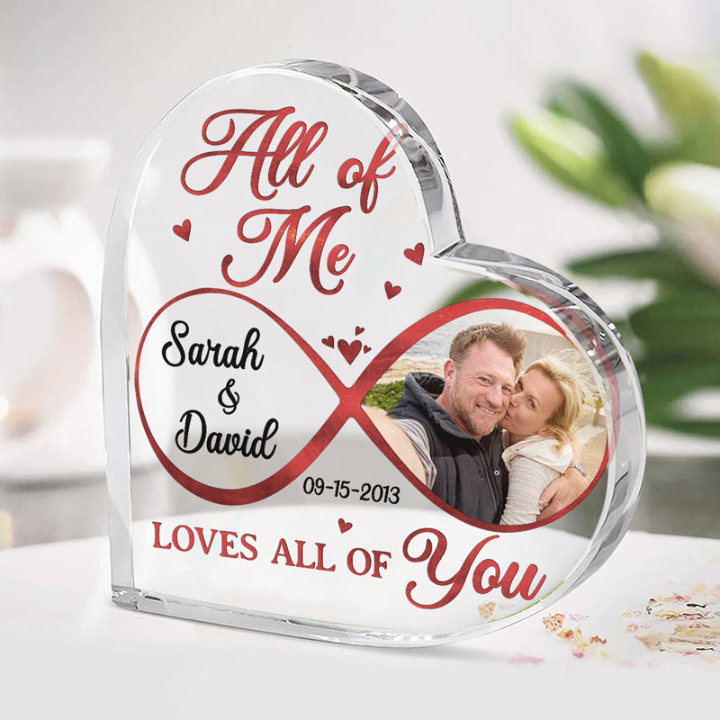 Custom Heart Shaped Acrylic Plaque God Knew My Heart Needed You